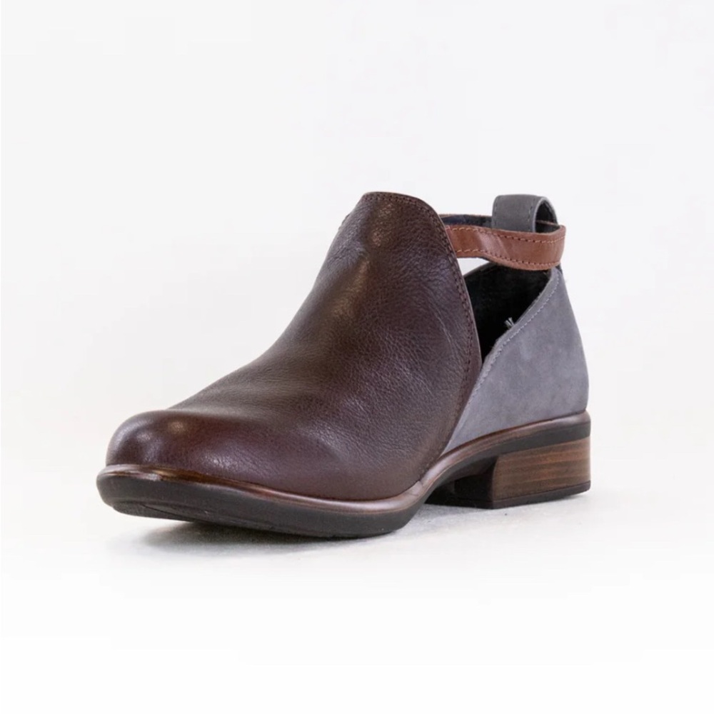 Naot Kamsin (Women's) Soft Brown/Grey Smoke/Chestnut Cutout Bootie US8 EU 39 NIB - Picture 4 of 14